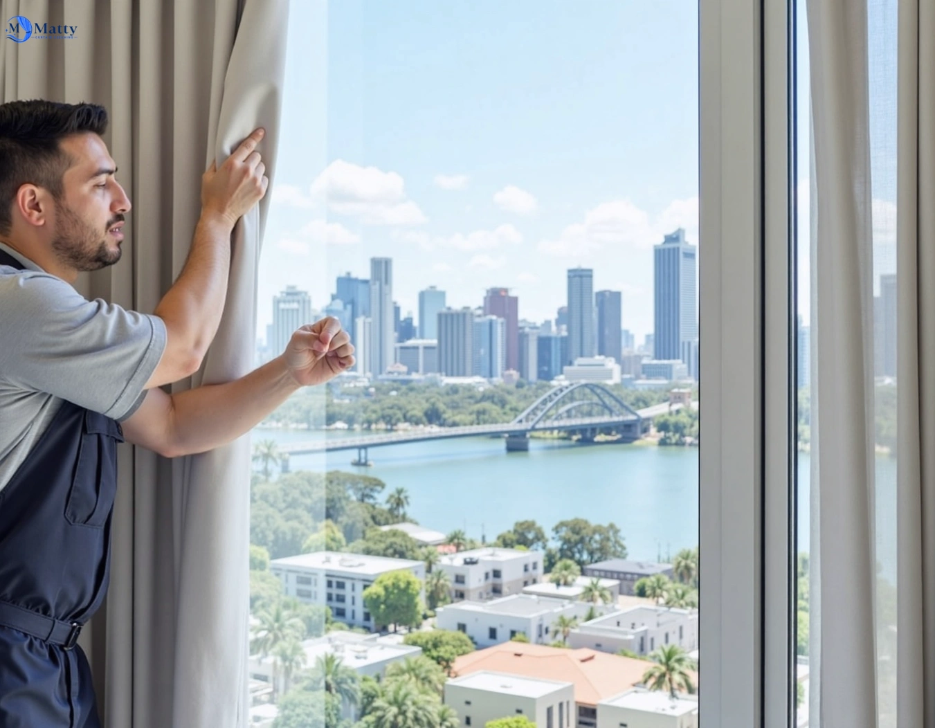 Professional curtain steam cleaning service kirribilli-nsw QLD by Matty Curtain Cleaning